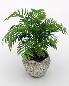 Large Leafy 12th scale dollshouse Potted Palm (image for) Large Leafy 12th scale dollshouse Potted Palm